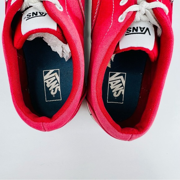 ***SOLD***Vans Old Skool Red Canvas Check Side Wall Lace Up Low Top Unisex Big B - Picture 13 of 15